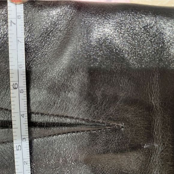 Genuine leather chunky heel boots 7.5 Tall Boots. - Picture 6 of 9